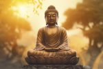 3d-rendering-buddha-statute-sunset